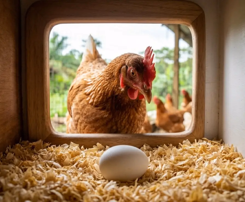 Layer Chicken: Nest Box Design, Materials, and Management for Commercial Egg Production
