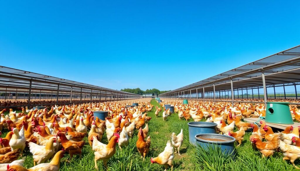 Broiler chicken farming