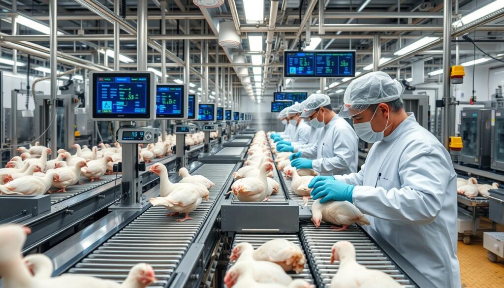 Quality Control in Broiler Chicken Processing