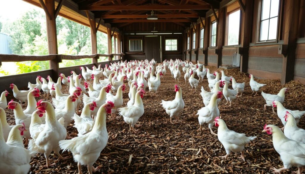 Deep Litter Housing for Broilers: Pros and Cons