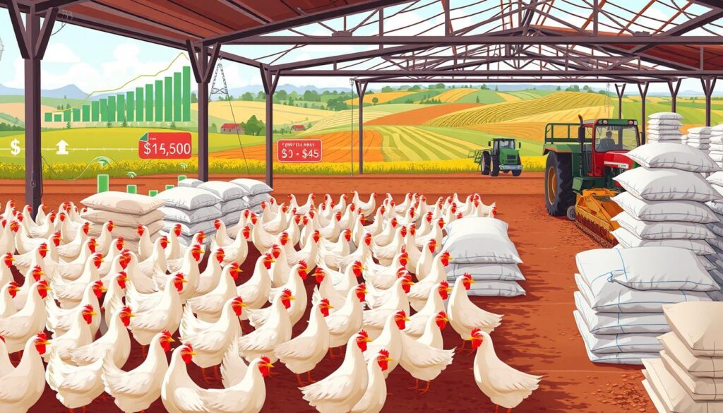 broiler farm cash flow plan