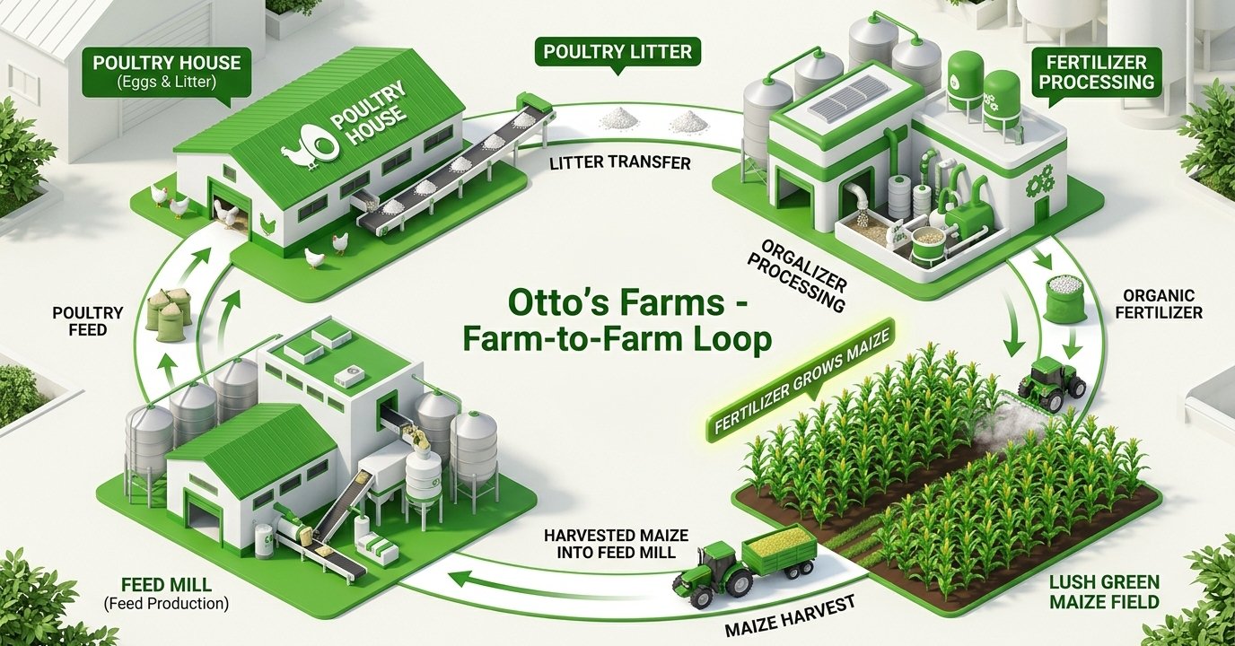 modern poultry house with automated sensors