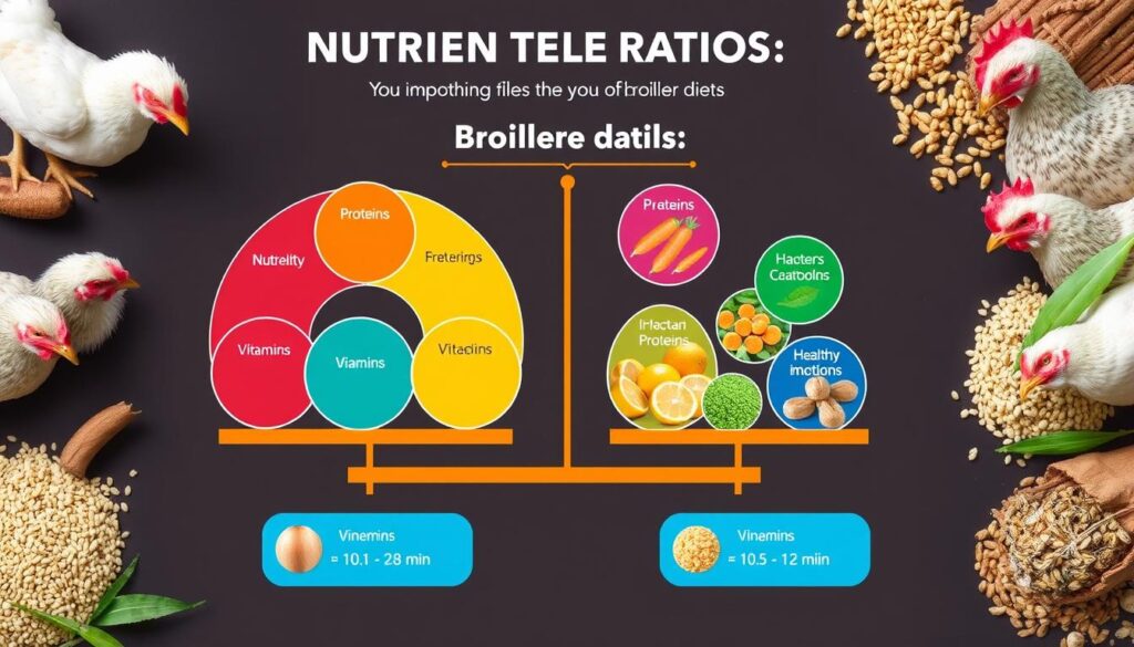 nutrient ratios in broiler diets