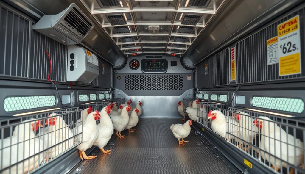 transport vehicle requirements for broiler chickens