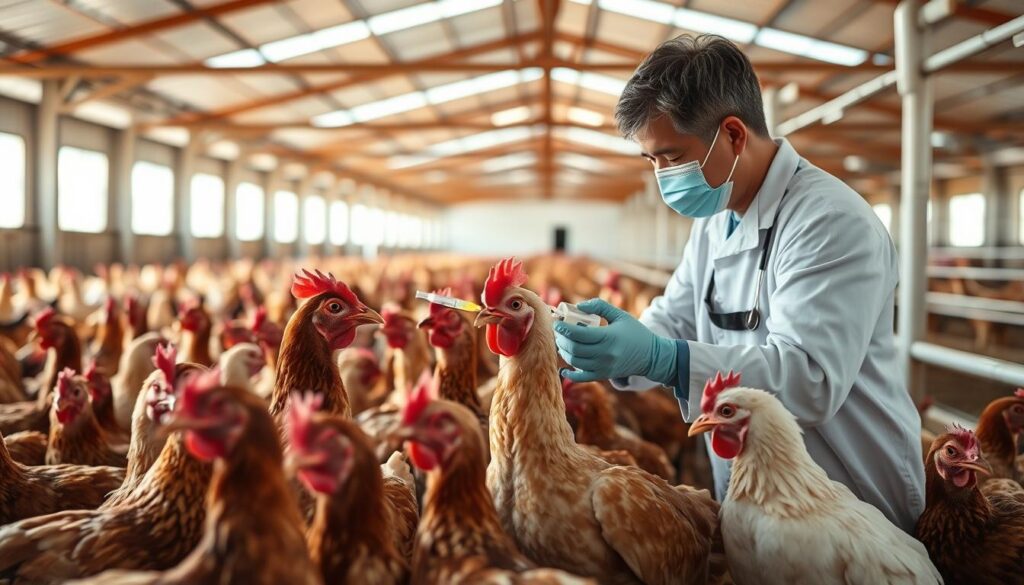 vaccine administration in broilers