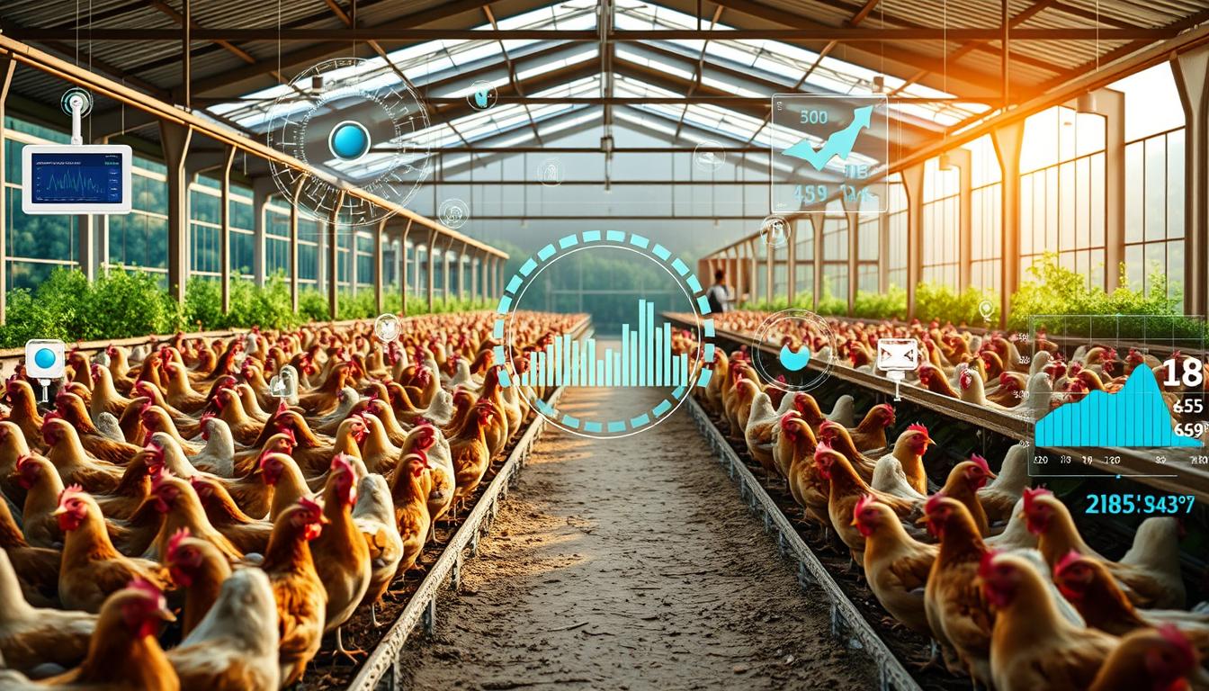 IoT sensor network in poultry farm