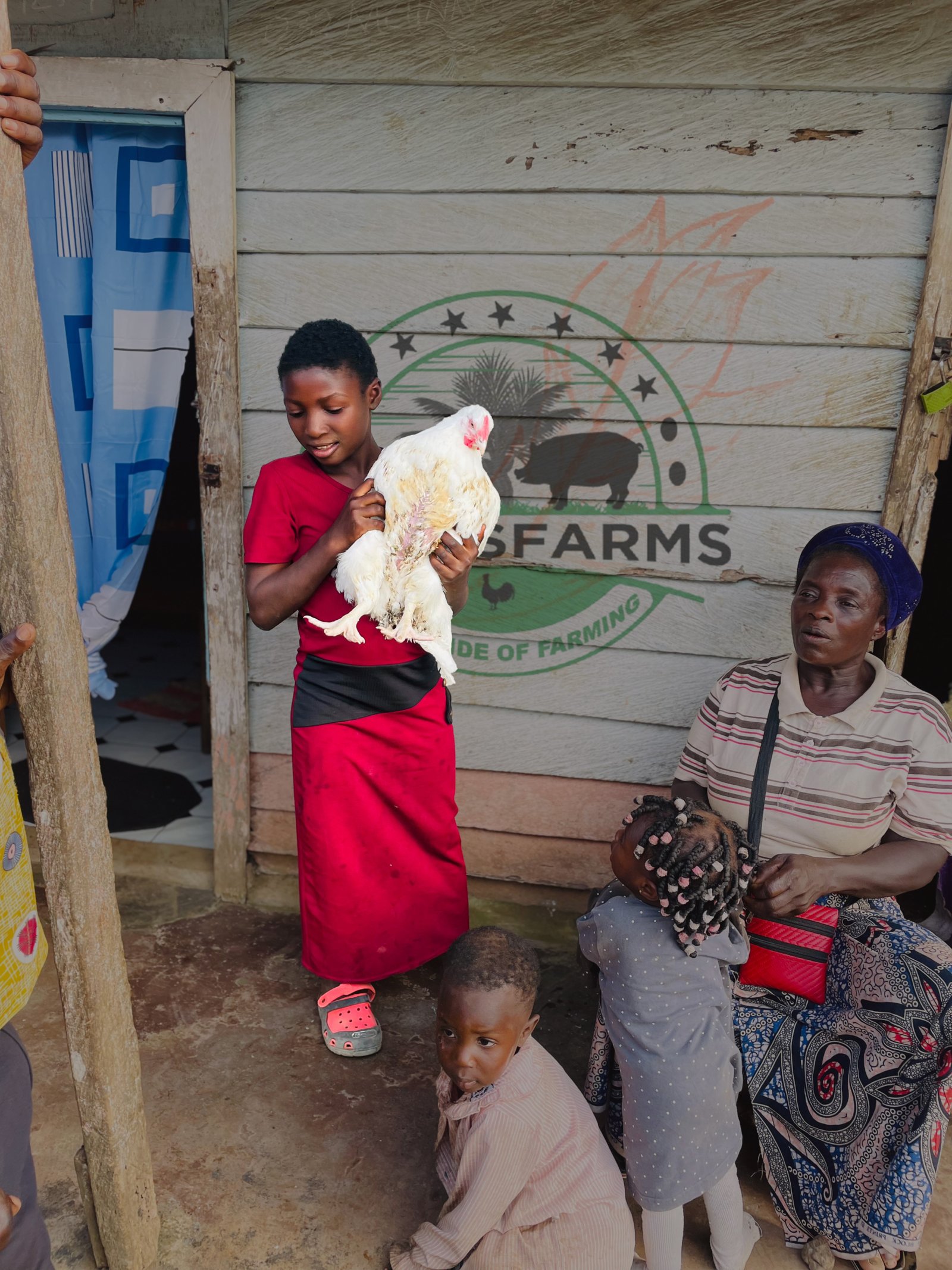 How childrens receive our chicken porduction with joy