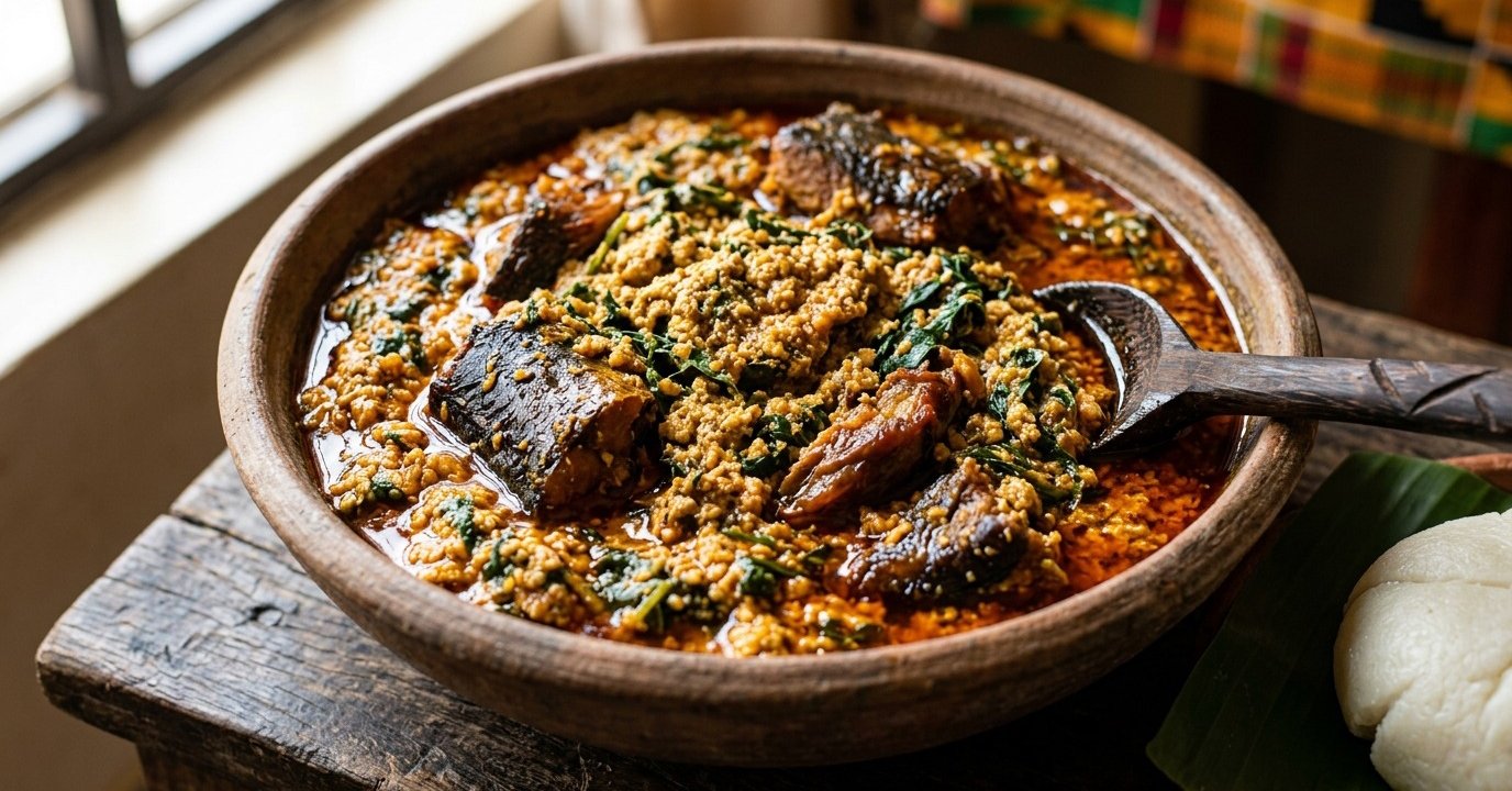 Egusi Soup with Smoked