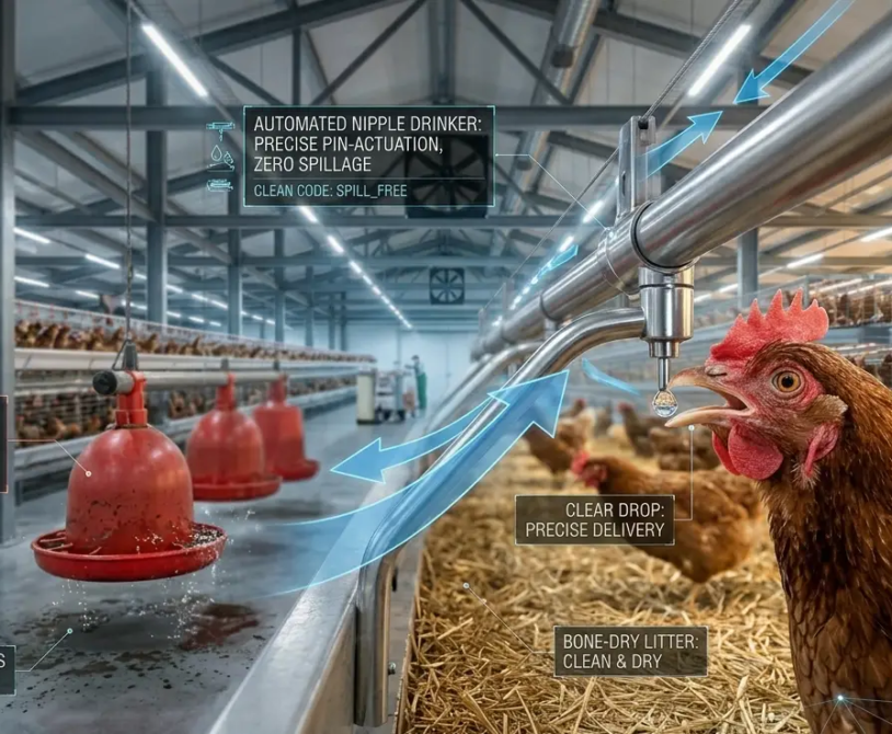Layer Chicken: Automated vs. Manual Feeding and Watering Systems