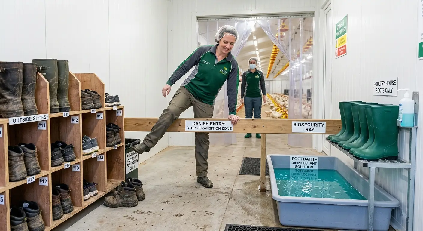 Layer Chicken: Biosecurity Protocols for Farm Visitors and Staff
