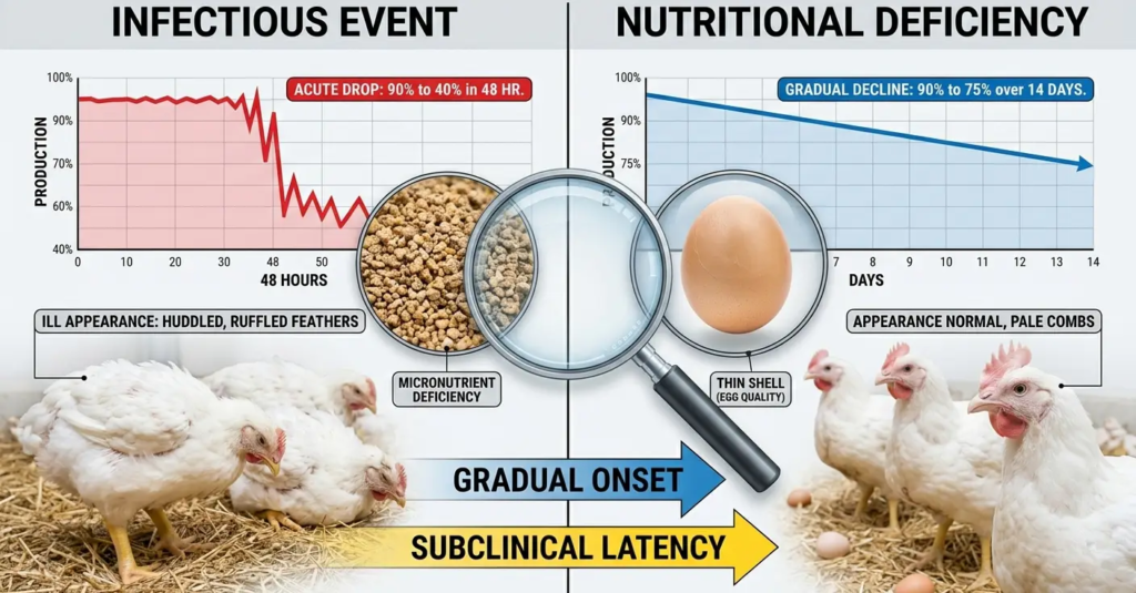 Layer Chicken: Identifying and Correcting "Egg Drop" Nutritional Deficiencies