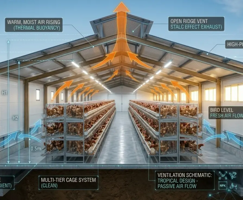 Layer Chicken: Natural vs. Artificial Ventilation Strategies