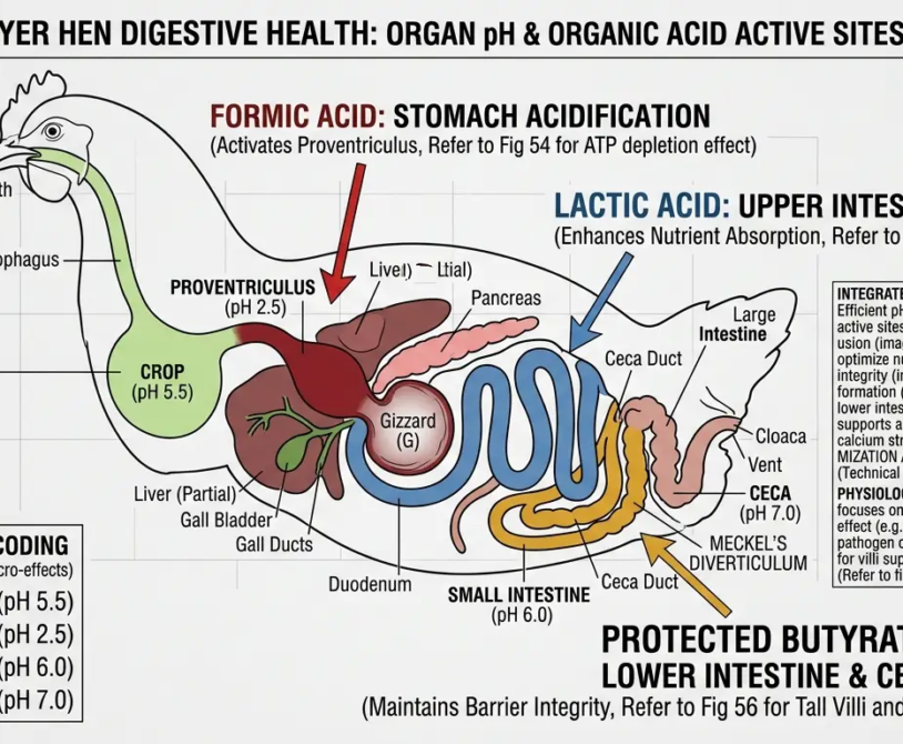 Layer Chicken: Organic Acid Supplementation for Gut Health in Layers