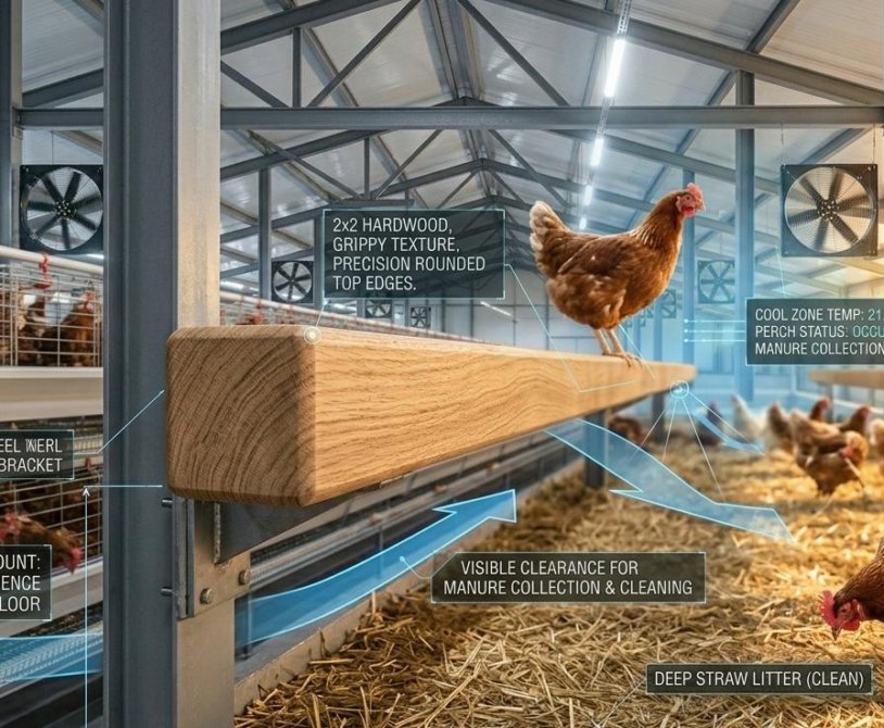 Layer Chicken: Perch Design and Behavioral Infrastructure