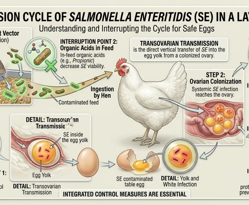 Layer Chicken: Managing E. coli and Salmonella in Large Layer Flocks