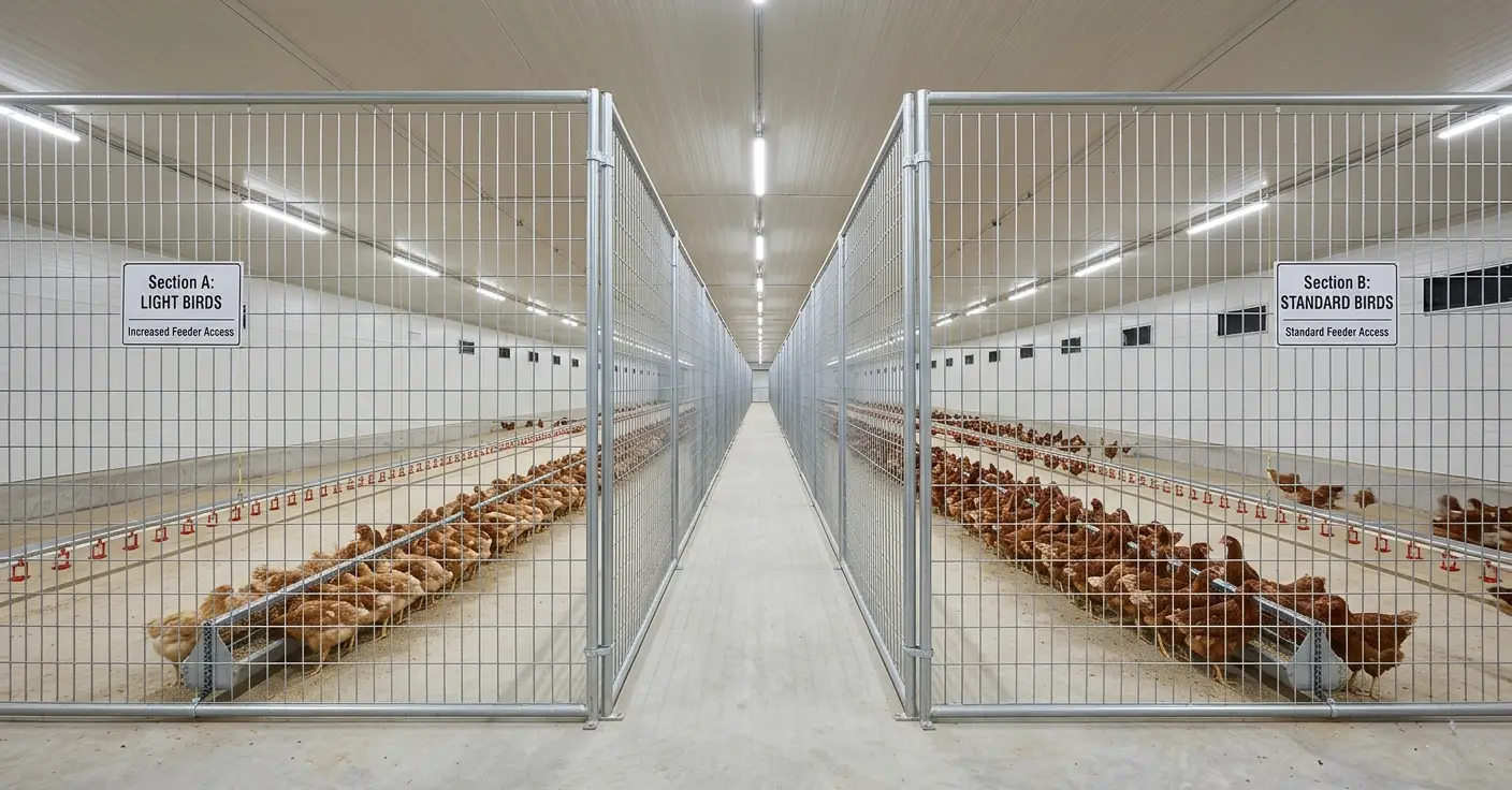 Layer Chicken Weight Uniformity for Early Laying