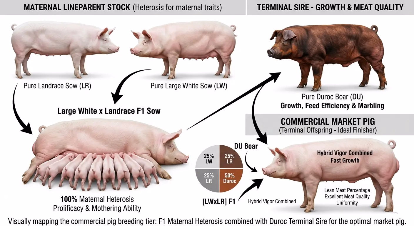 Commercial Pig Breeds Comparison: Selecting the Best Genetics for Profit