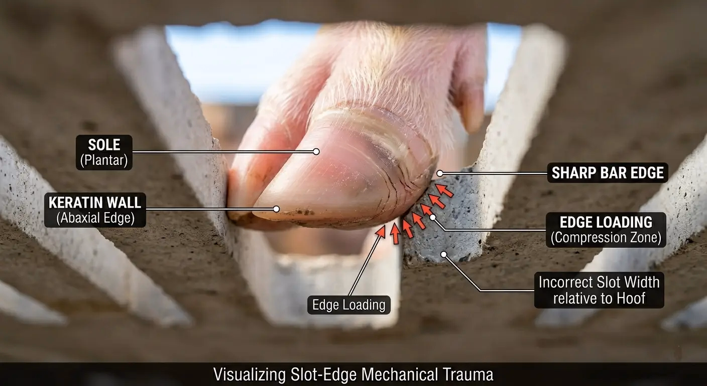 Concrete vs. Slotted Flooring: Choosing the Best Surface for Pig Hoof Health