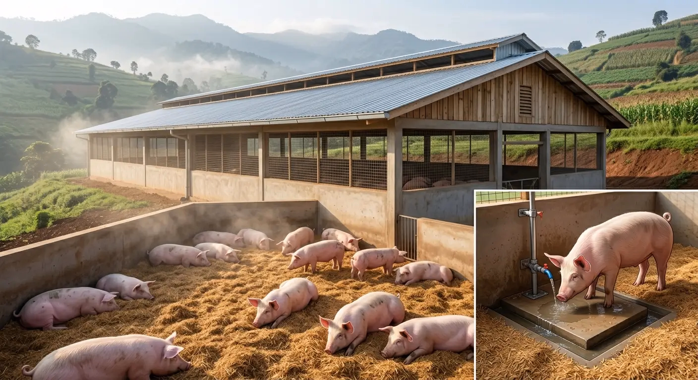 Deep Litter Piggery Systems: The Low-Cost, Odorless Setup Guide