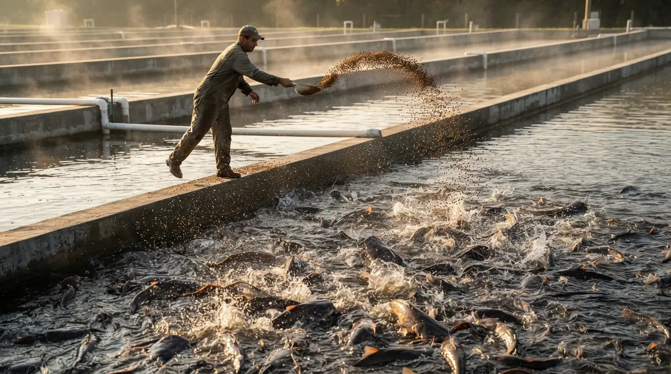 Calculating FCR and Optimizing Feeding Schedules for Catfish Farms