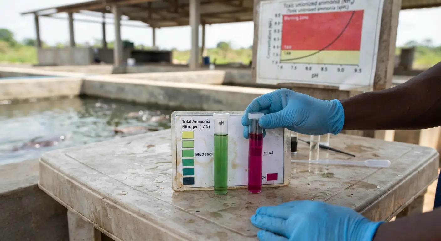 Controlling pH, Ammonia, Nitrites, and Temperature in Catfish Farms
