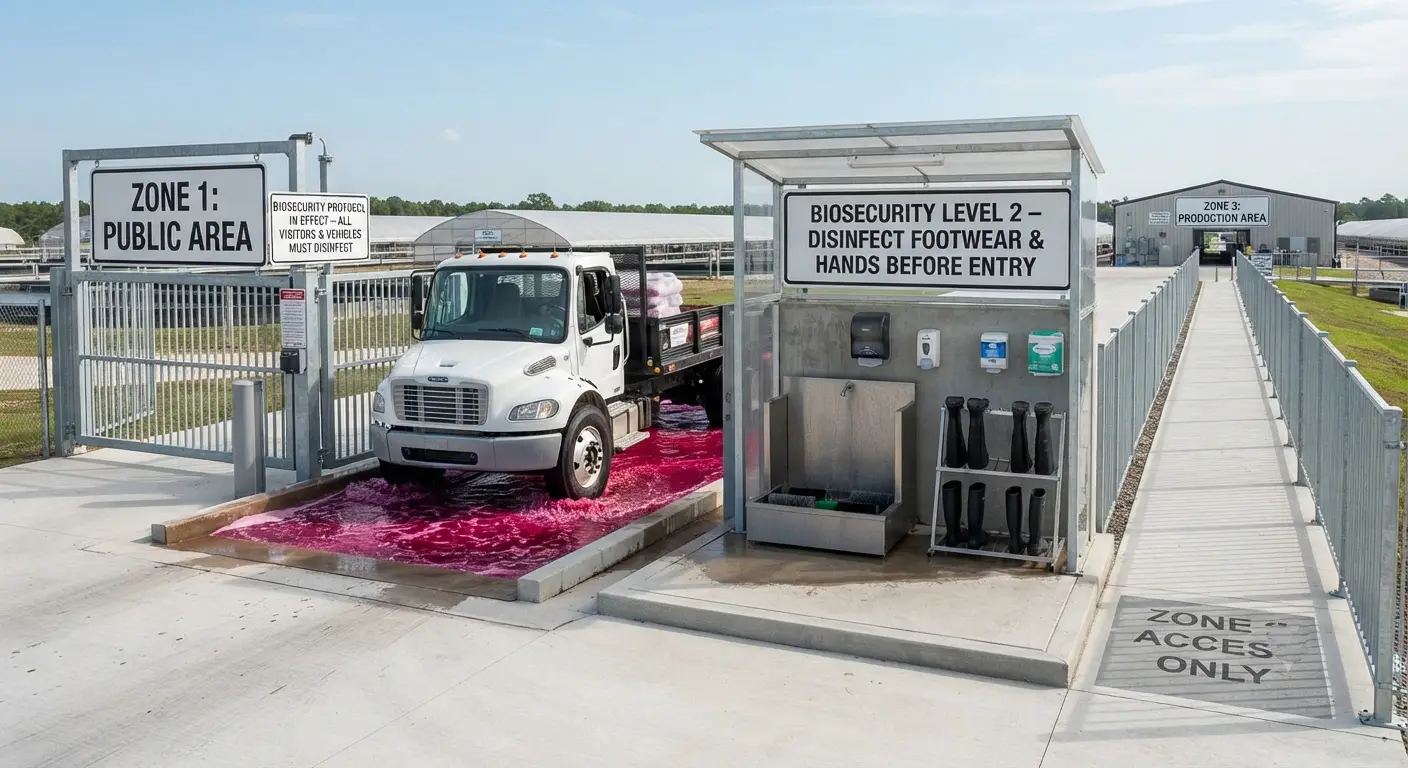 Farm Biosecurity, Quarantine Protocols, and Predator Control for Catfish Farms