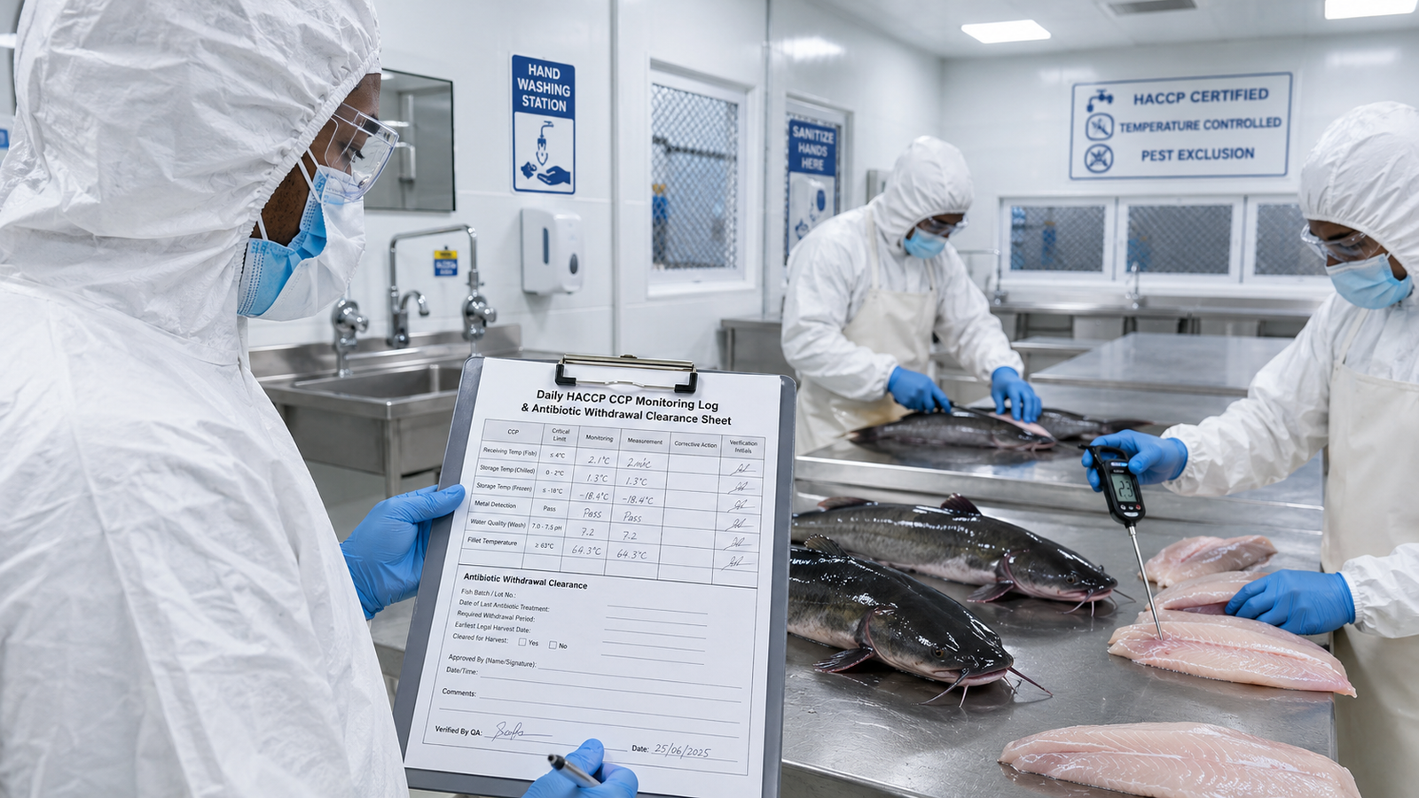 Post-Harvest Handling, HACCP, and Food Safety for Commercial Catfish