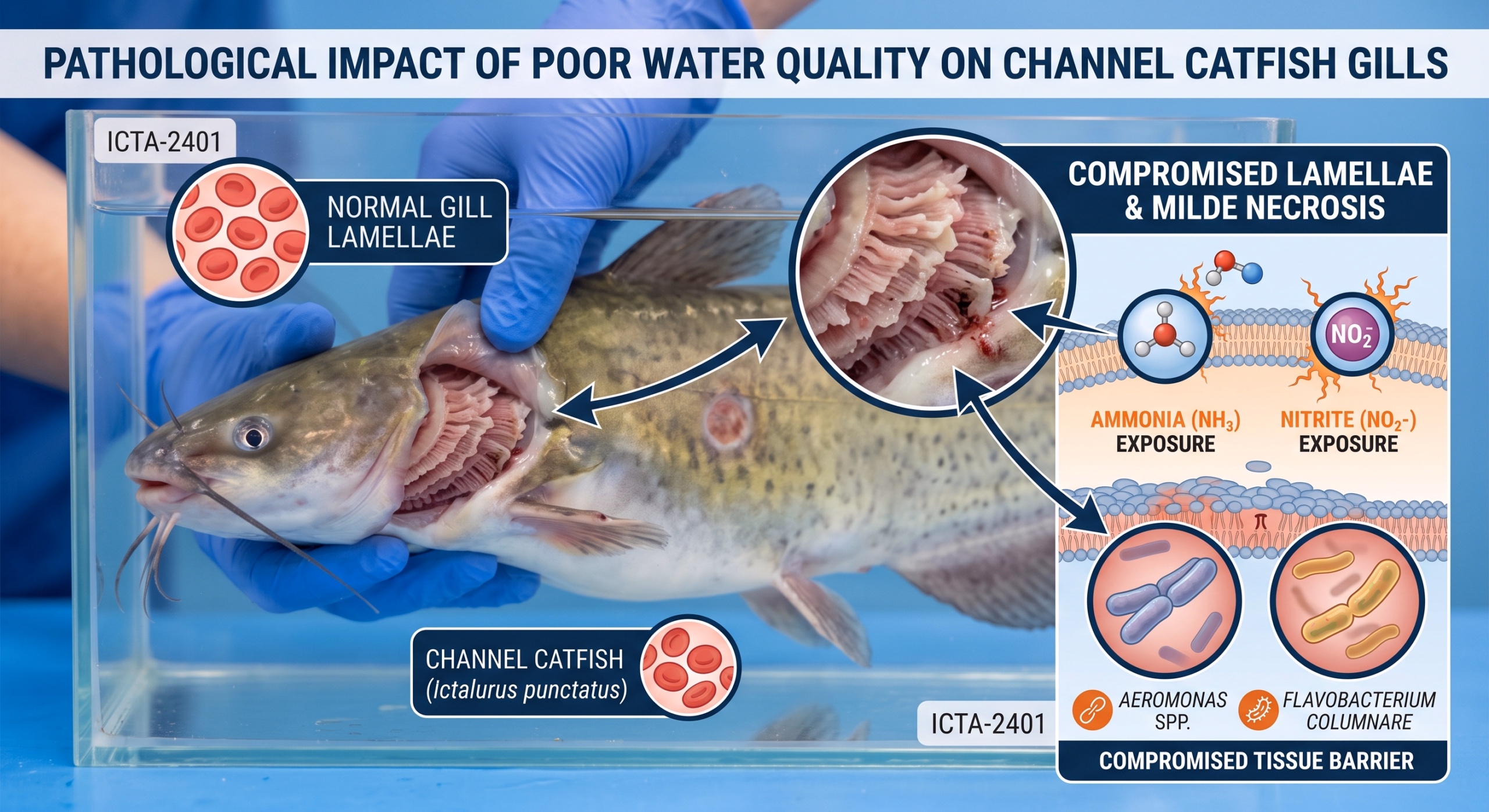 How Poor Water Quality Causes Bacterial Disease in Catfish